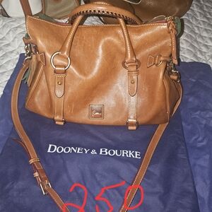 Dooney & Bourke Tan Leather Satchel